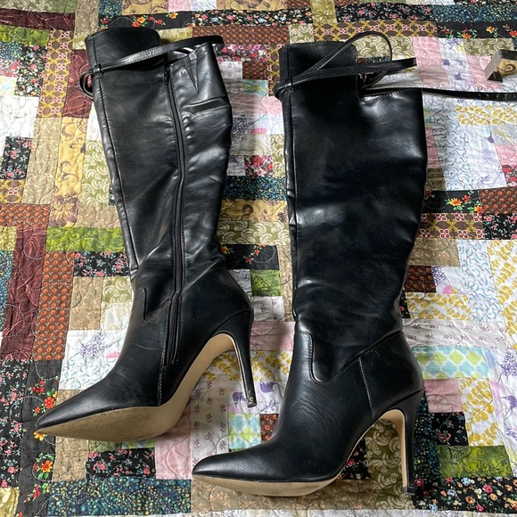 Over-the-Knee high leather boots - Picture 1 of 8